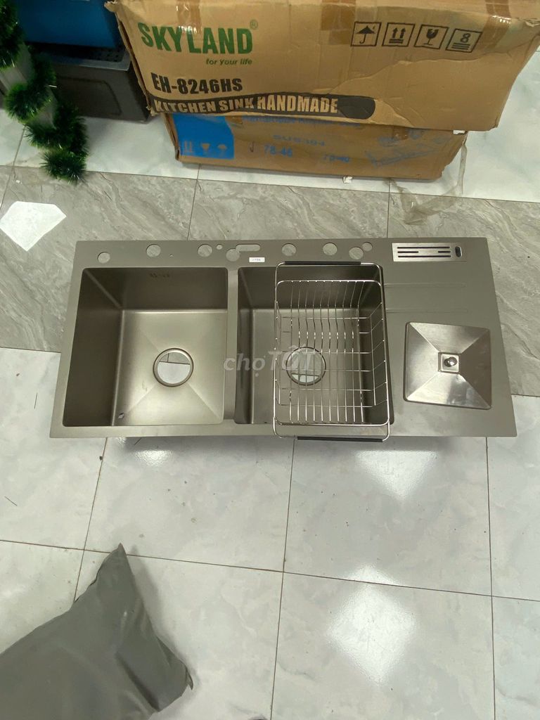 Chậu rửa bát Inox 304 Móp nhẹ. Mua bán Thiết bị vệ sinh, nhà tắm tại Huyện Đông Anh Hà Nội được đăng bởi Anh Tuan hình 1