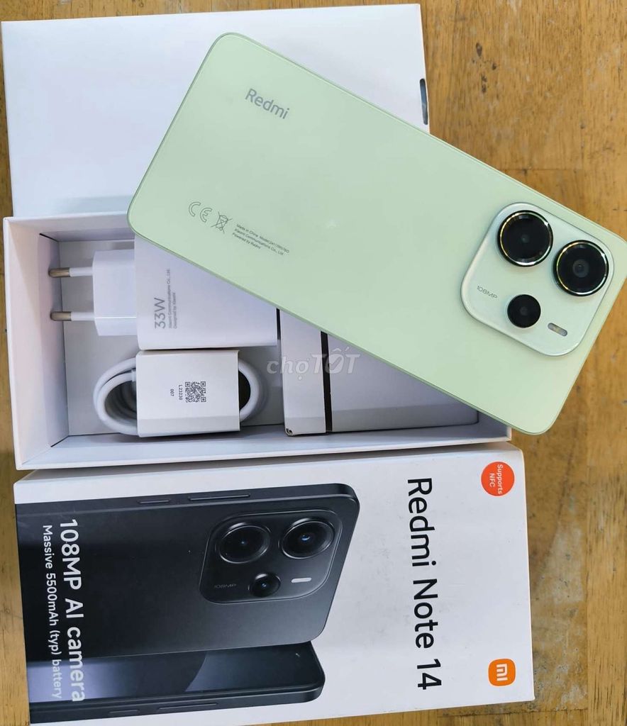Xiaomi Redmi Note 14 8GB/128GB Đen, Xanh lá. Mua bán Điện thoại tại Quận 7 Tp Hồ Chí Minh được đăng bởi THÔNG VÕ hình 1