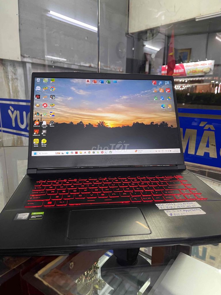 MSI GF63 i7-10750H 8GB/512GB/1650 4D6. Mua bán Laptop tại Quận Ninh Kiều Cần Thơ được đăng bởi Cầm Đồ Anh Quý hình 1