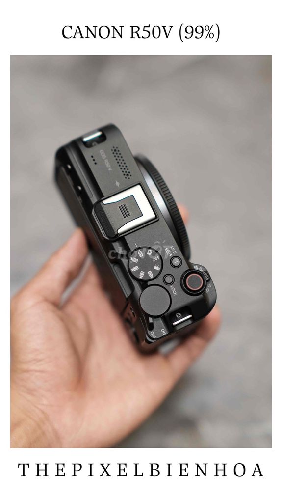 Máy Ảnh Canon R50V 99%. Mua bán Máy ảnh, Máy quay tại Thành phố Biên Hòa Đồng Nai được đăng bởi The Pixel Biên Hoà hình 1