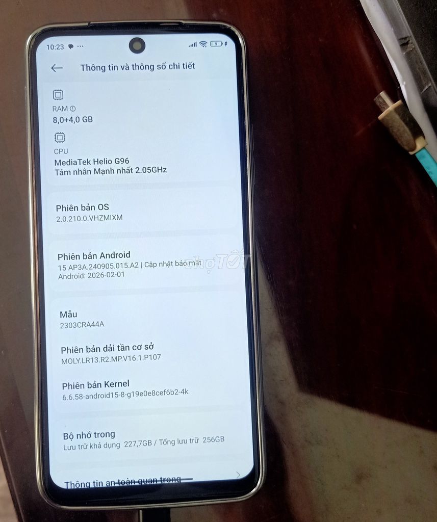 Xiaomi Redmi 12s 8GB/256GB Xám. Mua bán Điện thoại tại Huyện Hóc Môn Tp Hồ Chí Minh được đăng bởi phuong van  hình 1