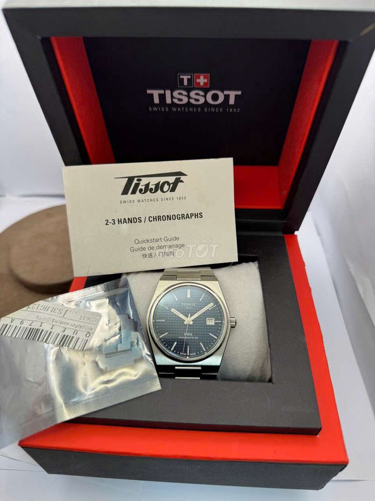 Đồng hồ Tissot PRX pw 80 full box sổ thẻ cực nét