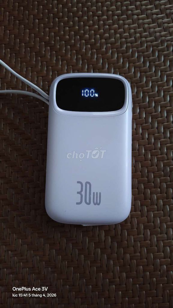Sạc dự phòng Baseus Qpow 2 20000mAh. Mua bán Phụ kiện (Màn hình, Chuột...) tại Thị xã Phú Thọ Phú Thọ được đăng bởi Luminalia  hình 1