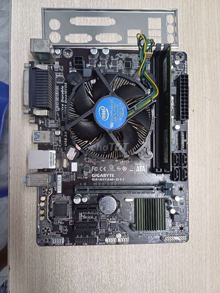 Combo Main Giga H110M-ds2+G4400+Ram 4GB Zin Mới