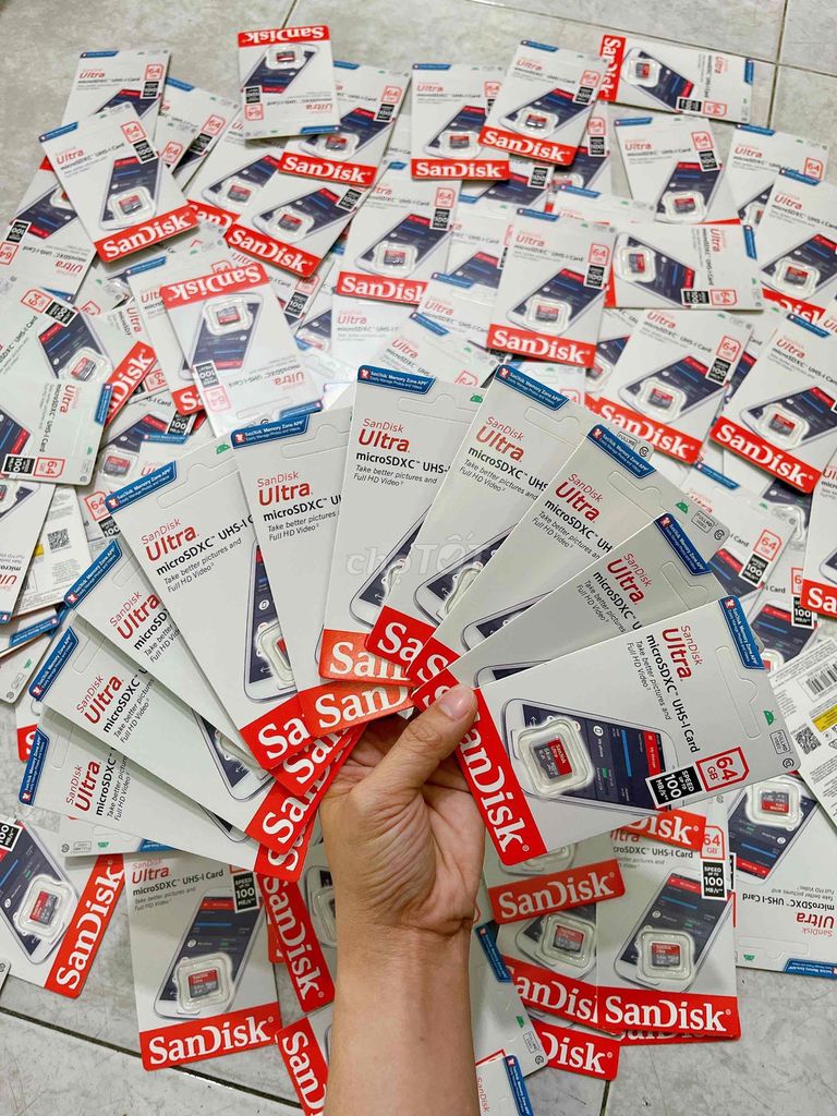 Thẻ nhớ SanDisk Ultra microSDXC 64GB. Mua bán Phụ kiện (Màn hình, Chuột...) tại Quận Tân Phú Tp Hồ Chí Minh được đăng bởi Camera Pin Thẻ Nhớ hình 1