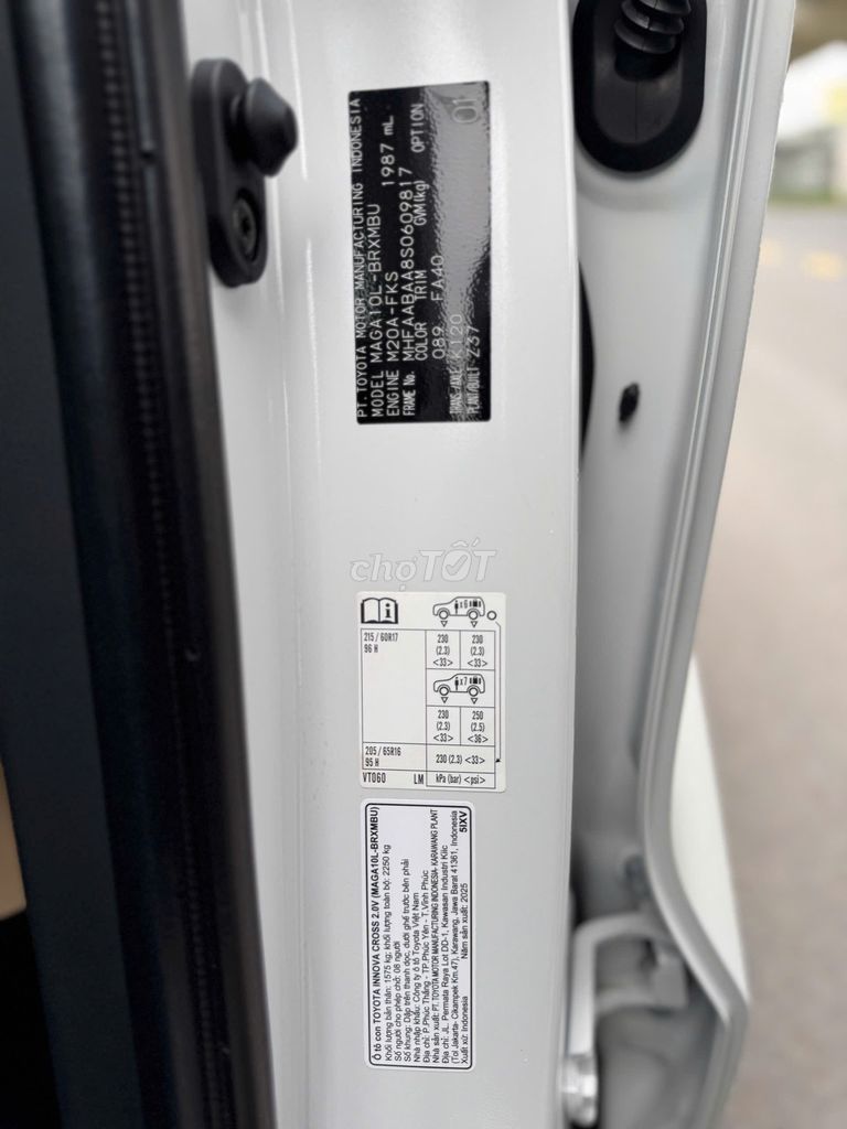 Innova Cross 2025 - Siu Cọp 1.000 km. Mua bán Ô tô tại Quận Phú Nhuận Tp Hồ Chí Minh được đăng bởi Vũ Phong Toyota Sure Xe Cũ Chính Hãng hình 17