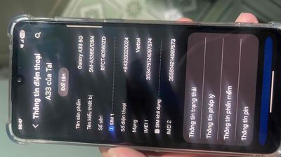 Samsung A33 5G 128GB Đen Đã sử dụng