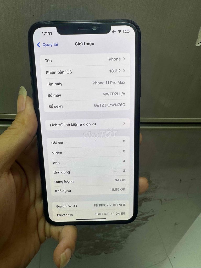 11 Pro Max 64GB Vàng... Mua bán Điện thoại tại Thành phố Tân An Long An được đăng bởi lê văn thái hình 1
