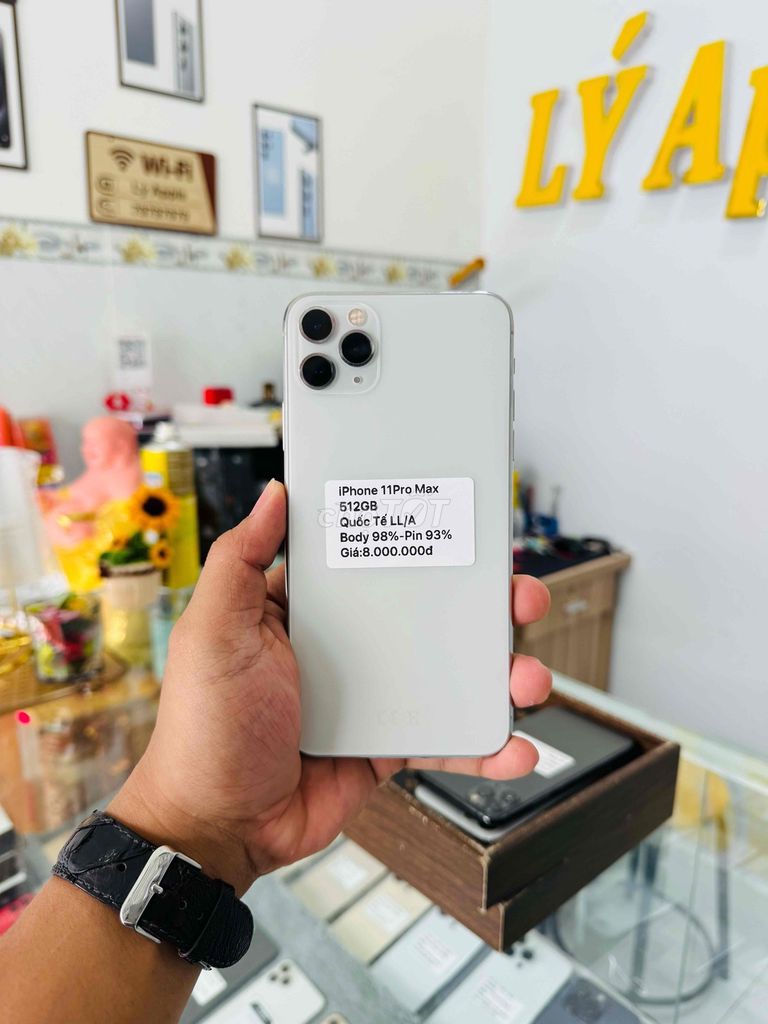 iPhone 11 Pro Max Trắng 512GB (góp bao nậu sớ). Mua bán Điện thoại tại Thành phố Long Xuyên An Giang được đăng bởi Lý Apple hình 1