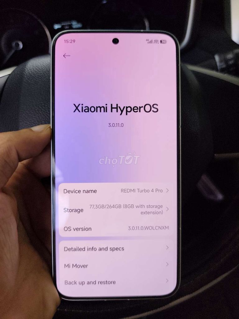 Xiaomi Redmi Turbo 4 Pro 256GB Bạc 99%. Mua bán Điện thoại tại Thành phố Sóc Trăng Sóc Trăng được đăng bởi Mai Dư hình 1
