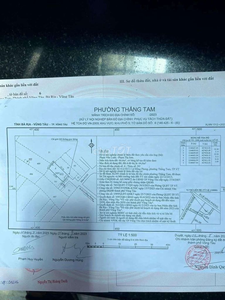 Bán đất hẻm đasu 412/ Lê Hồng Phong. Mua bán đất tại Thành phố Vũng Tàu Bà Rịa - Vũng Tàu được đăng bởi Kim Oanhh hình 2