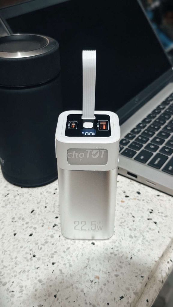 Sạc dự phòng 20000mAh 22.5W Bạc. Mua bán Phụ kiện (Màn hình, Chuột...) tại Huyện Vũng Liêm Vĩnh Long được đăng bởi Khánh Phong hình 1