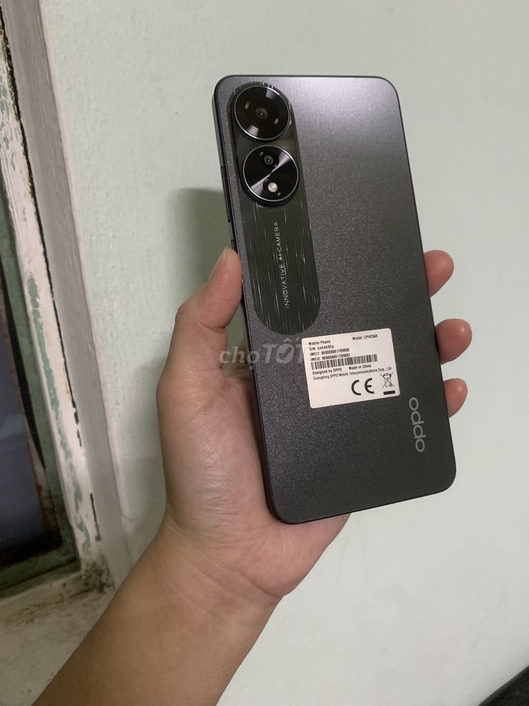 Oppo A78 đen 256G/8G pin 5000 BH 4 tháng màn Amole