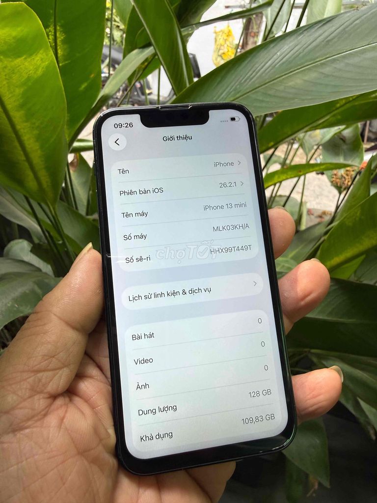 Apple iPhone 13 mini 128G đen. Mua bán Điện thoại tại Thành phố Biên Hòa Đồng Nai được đăng bởi thanh hình 1