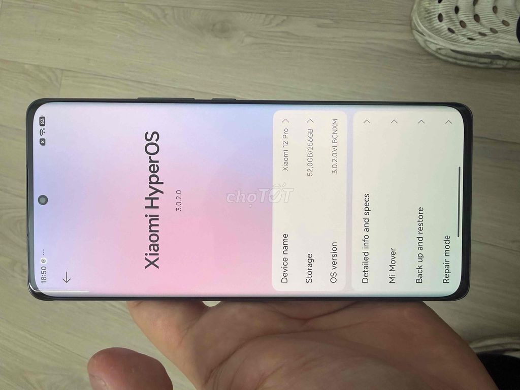 Thừa Xiaomi 12 Pro 256GB Xám cần bán. Mua bán Điện thoại tại Quận Cầu Giấy Hà Nội được đăng bởi Lê Tiến Việt hình 1
