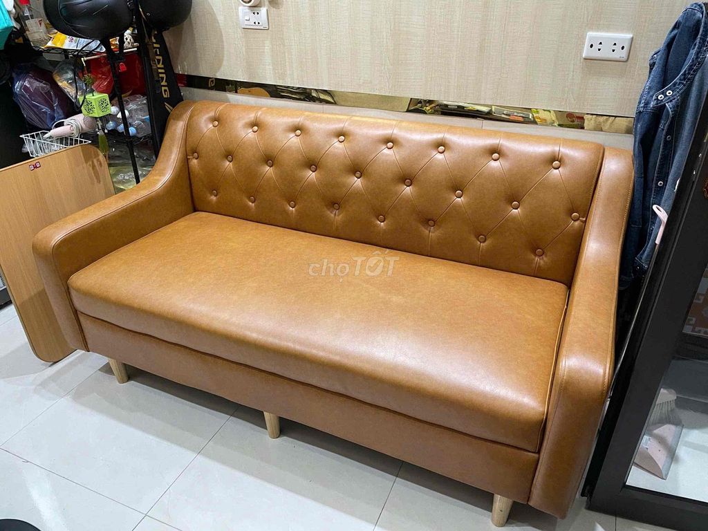 Ghế sofa da bò Nâu 1.7m Mới. Mua bán Bàn ghế tại Quận Đống Đa Hà Nội được đăng bởi Hằng hình 1