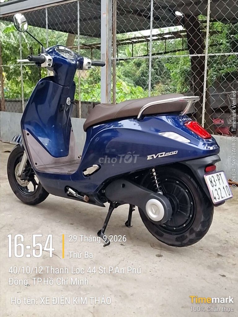 Vinfast Evo 200 pin 3.5kw Màu Xanh