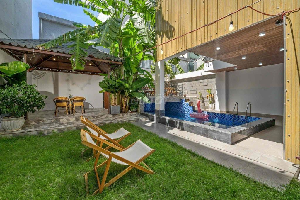 CHO THUÊ BIỆT THỰ VILLA HOÀ XUÂN CẨM LỆ 4PN CÓ HỒ BƠI