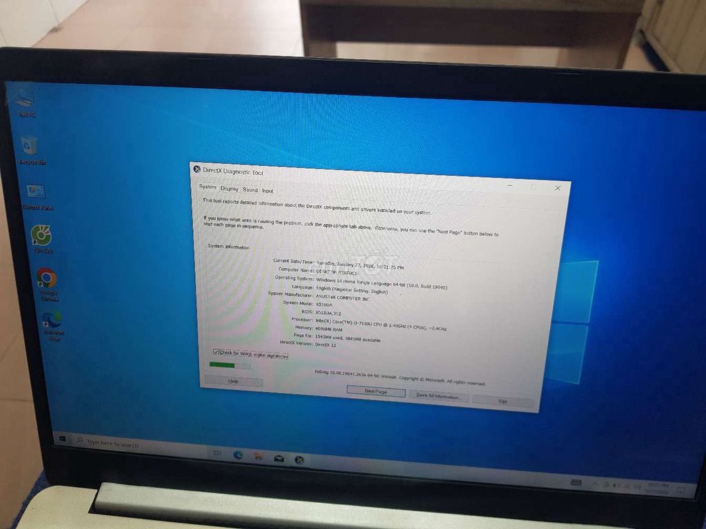 ASUS i3-7100U 4GB/128GB Bạc. Mua bán Laptop tại Quận Tân Phú Tp Hồ Chí Minh được đăng bởi Lơi hình 1