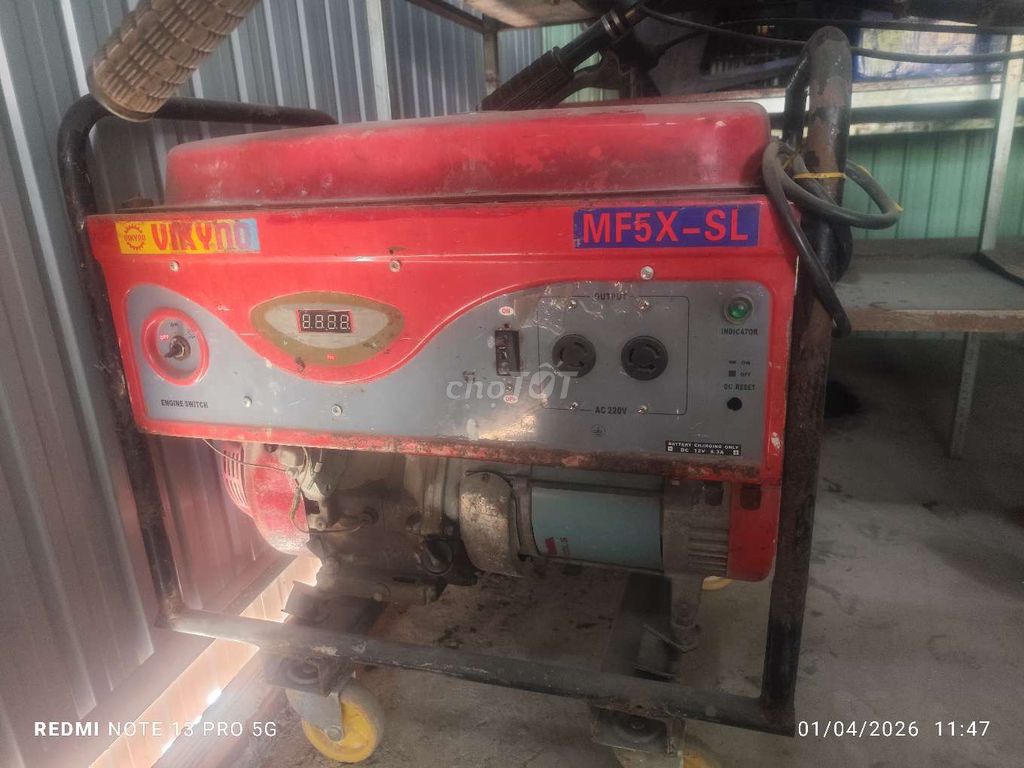 Máy phát điện VIKYNO MF5X-SL Đỏ. Mua bán Đồ chuyên dụng, Giống nuôi trồng tại Huyện Bắc Tân Uyên Bình Dương được đăng bởi Trịnh ngọc bình hình 1
