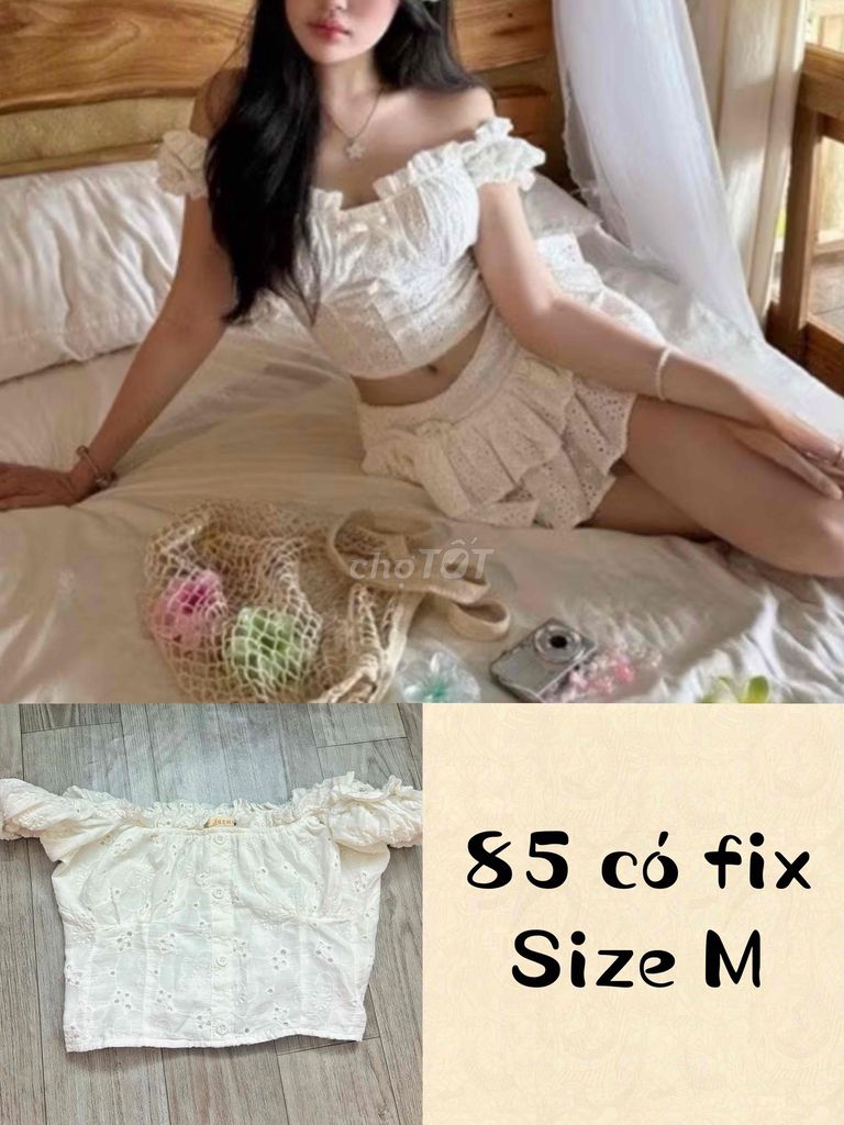 Áo trễ vai nữ size M. Mua bán Quần áo tại Quận Lê Chân Hải Phòng được đăng bởi Ngọc Nhi hình 1