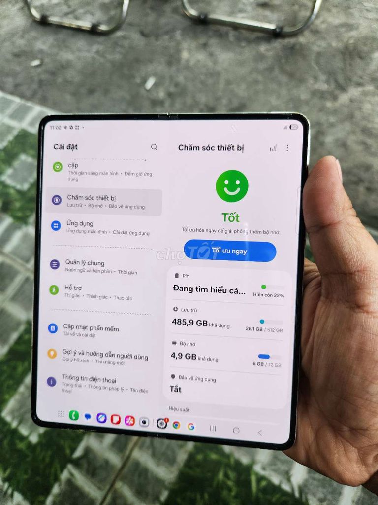 Z Fold 5 512GB Trắng 12/512 bản việt nam. Mua bán Điện thoại tại Quận Bình Tân Tp Hồ Chí Minh được đăng bởi Hoang tran hình 1