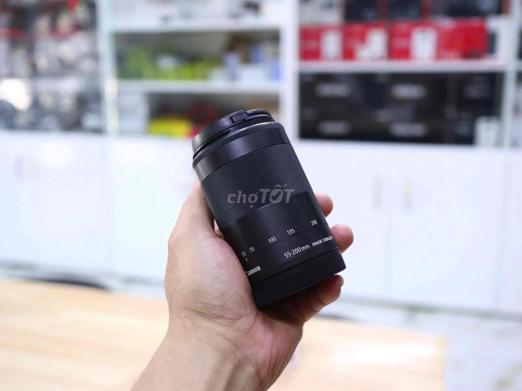 Bán lens Canon EF-M 55-200 IS stm Lens còn đẹp