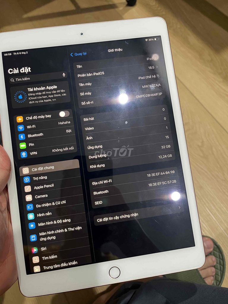 Apple iPad (Thế hệ 7) 32GB Vàng hồng. Mua bán Máy tính bảng tại Quận Hoàn Kiếm Hà Nội được đăng bởi Ly nguyễn hình 1