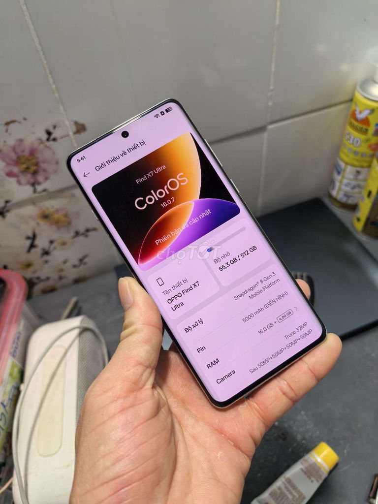 Oppo Find X7 Ultra 16GB/512GB. Mua bán Điện thoại tại Thành phố Biên Hòa Đồng Nai được đăng bởi Nguyễn Văn đề hình 1