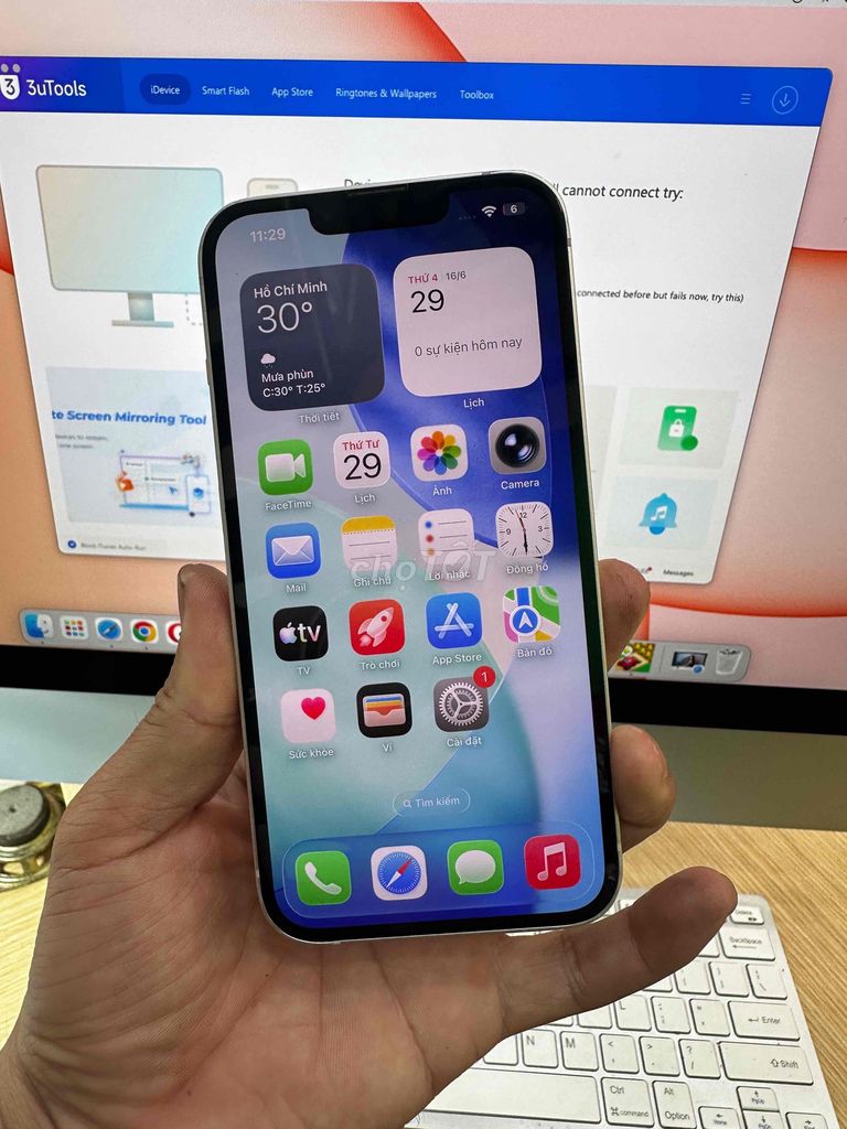 Apple iPhone 13 128GB Đã thay pin. Mua bán Điện thoại tại Thành phố Sóc Trăng Sóc Trăng được đăng bởi Tàii Tâyy hình 1
