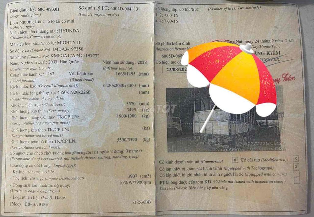 hd 65 máy d4da. Mua bán Xe tải, xe ben tại Thành phố Biên Hòa Đồng Nai được đăng bởi nguyen vinh hình 3
