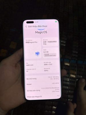 Honor Magic 4 Pro 256GB Xám ưu tiên gl ko bán 