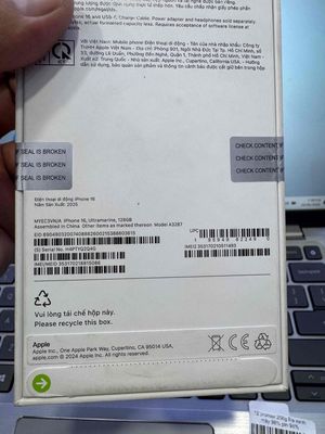 Apple iPhone 16 128GB Xanh Mới 100%
