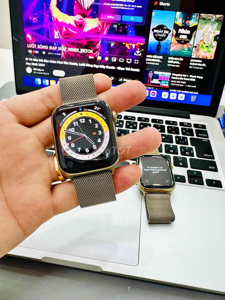 Apple Watch Series 6 44mm thép gold