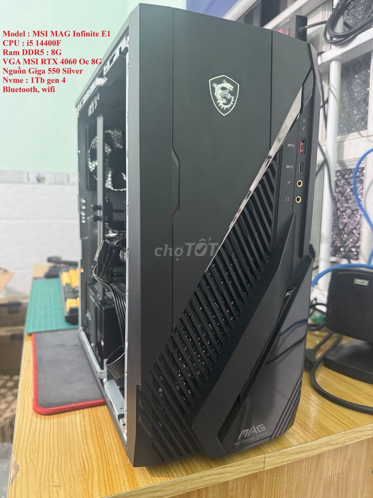 Bán case máy tính MSI MAG Infinite E1 i5 14400f. Mua bán Máy tính để bàn tại Huyện Trảng Bom Đồng Nai được đăng bởi Lau Du Tien hình 1