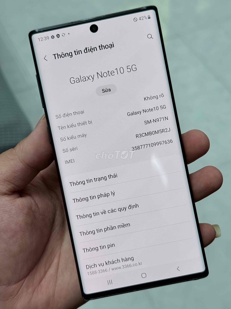 Note 10 5G zin đẹp ram 12/256gb bán hay gl bù trừ. Mua bán Điện thoại tại Thành phố Biên Hòa Đồng Nai được đăng bởi HUNG  hình 4