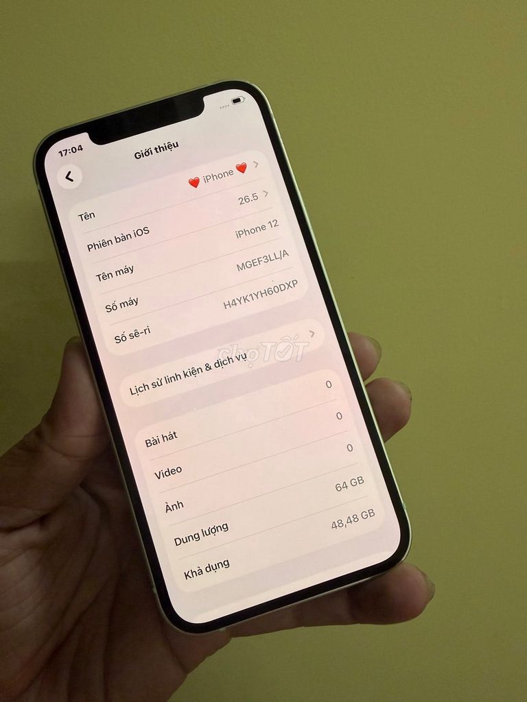 Apple iPhone 12 64GB Trắng Đã sử dụng. Mua bán Điện thoại tại Quận 1 Tp Hồ Chí Minh được đăng bởi Hội Đồ Điện Tử hình 1
