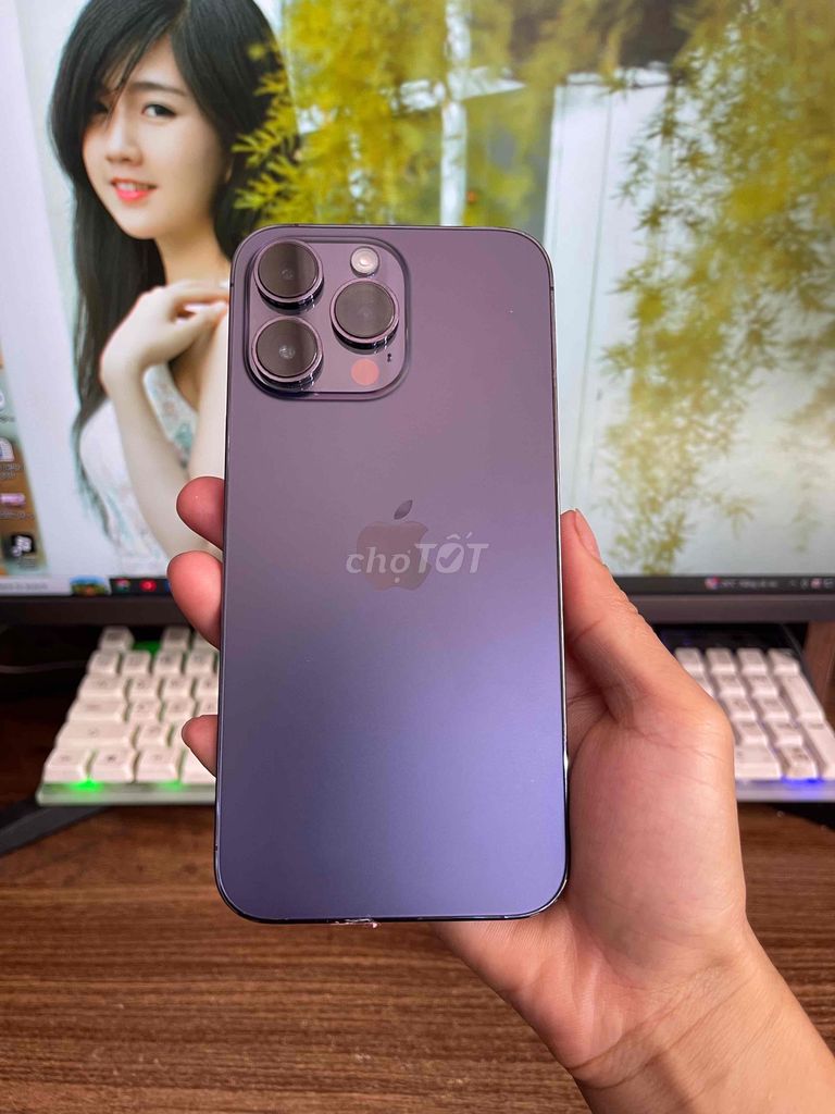 14 Pro Max 128GB Tím 2 Sim Vật Lý Zin All. Mua bán Điện thoại tại Quận Lê Chân Hải Phòng được đăng bởi Huy Tưởng Mobile hình 1