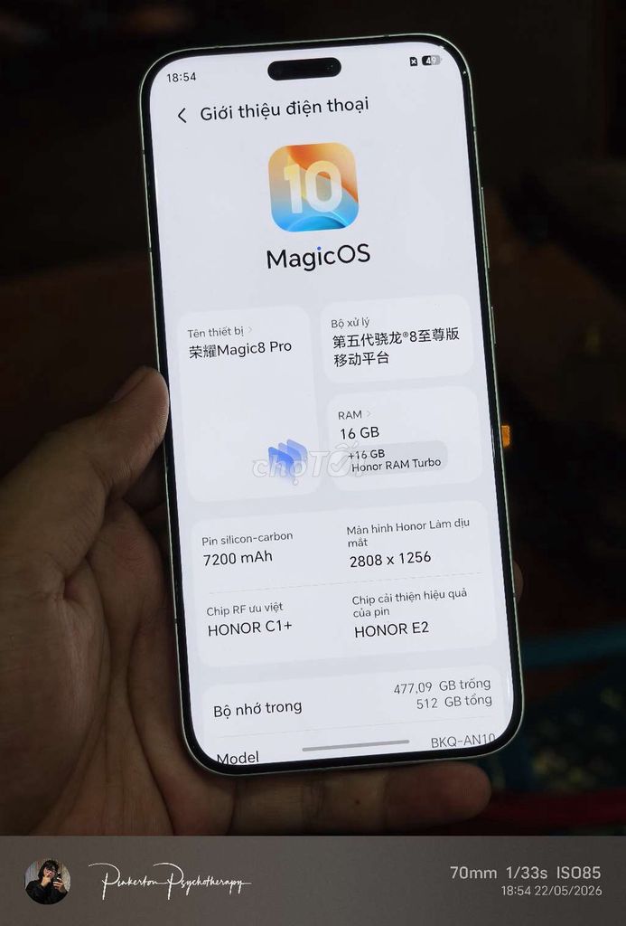 Honor Magic 8 Pro 16/512Gb Fullbox. Mua bán Điện thoại tại Thành phố Buôn Ma Thuột Đắk Lắk được đăng bởi Thanh Tùng hình 1