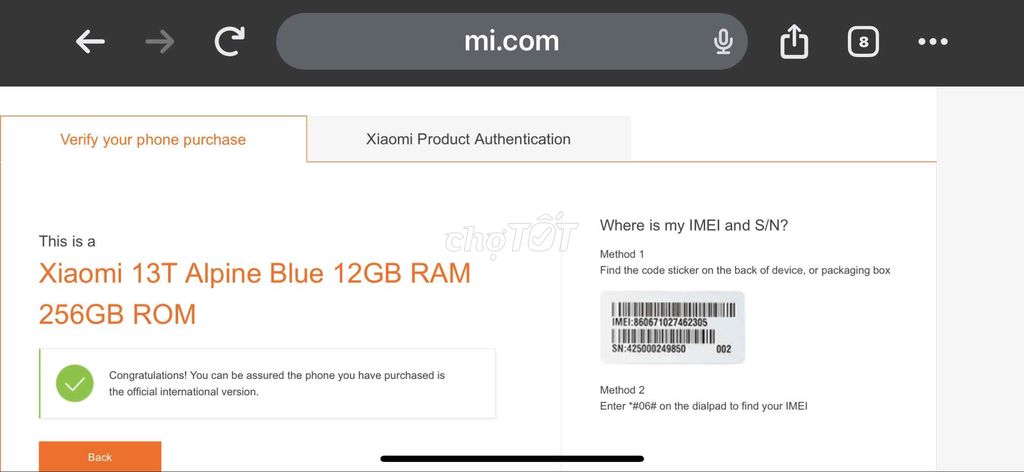 Xiaomi 13T 12gb/256gb như mới