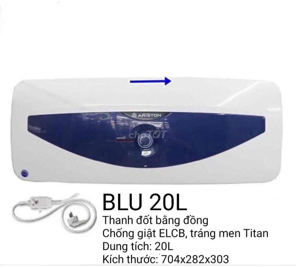 Bình nóng lạnh Ariston Blu R thương hiệu bán chạy