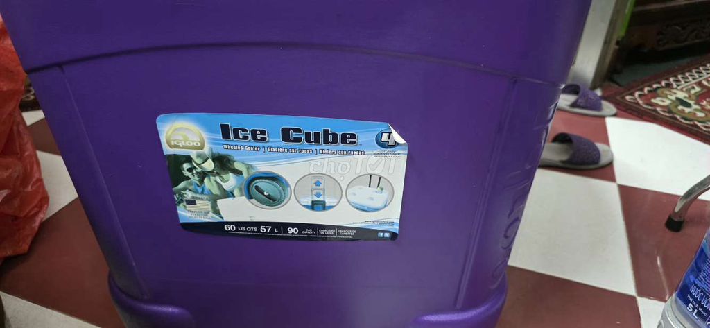 Thùng giữ nhiệt Igloo Ice Cube 60 lít Tím. Mua bán Nội thất, đồ gia dụng khác tại Quận 6 Tp Hồ Chí Minh được đăng bởi Khôi hình 1
