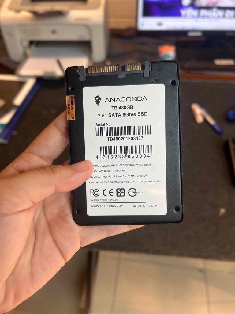 Ổ cứng SSD Anaconda 480GB sk 100%. Mua bán Linh kiện (RAM, Card...) tại Quận Phú Nhuận Tp Hồ Chí Minh được đăng bởi tiến tài 770 nguyễn kiệm p4 quận phú nhuận hình 1