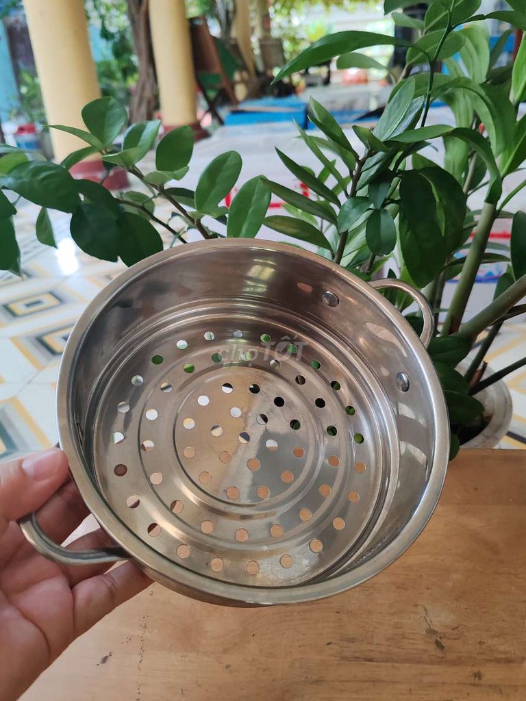 Nồi hấp Inox 304 Bạc 17cm x 6cm Mới. Mua bán Dụng cụ nhà bếp tại Quận 7 Tp Hồ Chí Minh được đăng bởi Vy Vy hình 1