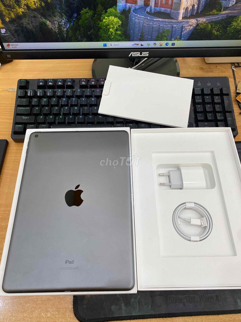 iPad Gen 9 Wifi 64GB Việt Nam Full Box Sạc Cáp 20W