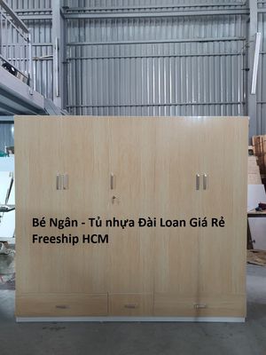 Tủ nhựa 5 cánh 1m8x2m nhựa Đài Loan giá rẻ HCM NEW