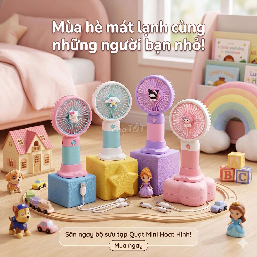 Quạt mini cầm tay cho bé yêu. Mua bán Quạt tại Quận Cẩm Lệ Đà Nẵng được đăng bởi Đình Biên hình 1
