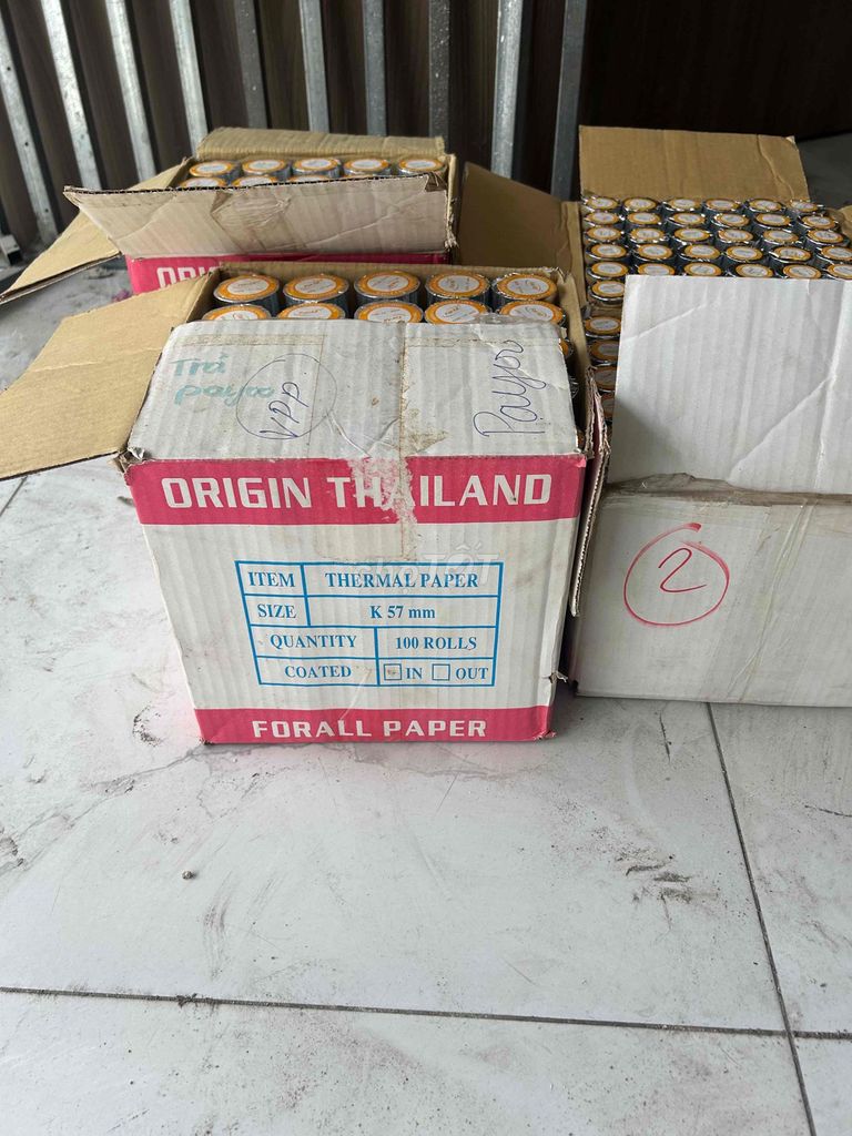 Giấy in nhiệt K57 100 cuộn Thái Lan. Mua bán Đồ dùng văn phòng tại Huyện Bình Chánh Tp Hồ Chí Minh được đăng bởi Nguyễn Thanh Tùng hình 1