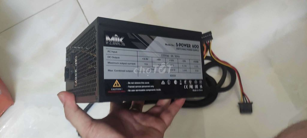 Nguồn Mik 600w. Mua bán Linh kiện (RAM, Card...) tại Huyện Nhà Bè Tp Hồ Chí Minh được đăng bởi RIOBI  hình 1