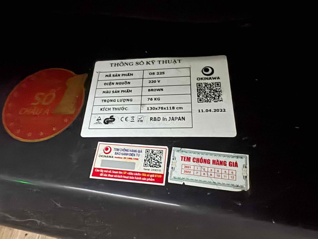 Ghế massage Okinawa OS 225 Nâu. Mua bán Bàn ghế tại Quận Ngũ Hành Sơn Đà Nẵng được đăng bởi Lê Thị Như Quỳnh hình 1